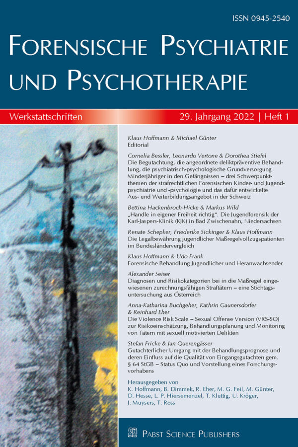 Forensische Psychiatrie und Psychotherapie 22-1