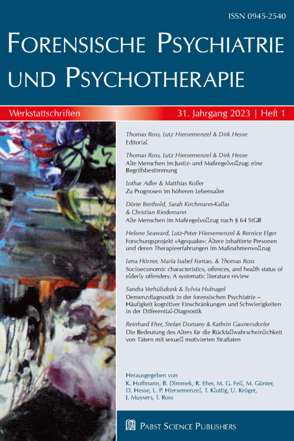 Forensische Psychiatrie und Psychotherapie 23-1