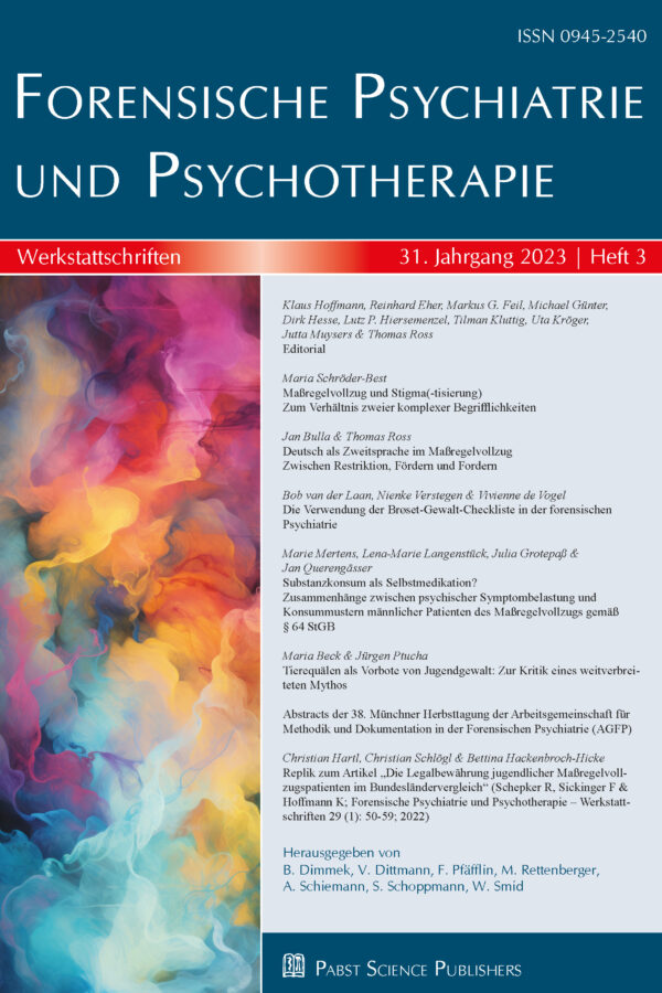 Forensische Psychiatrie und Psychotherapie 23-3