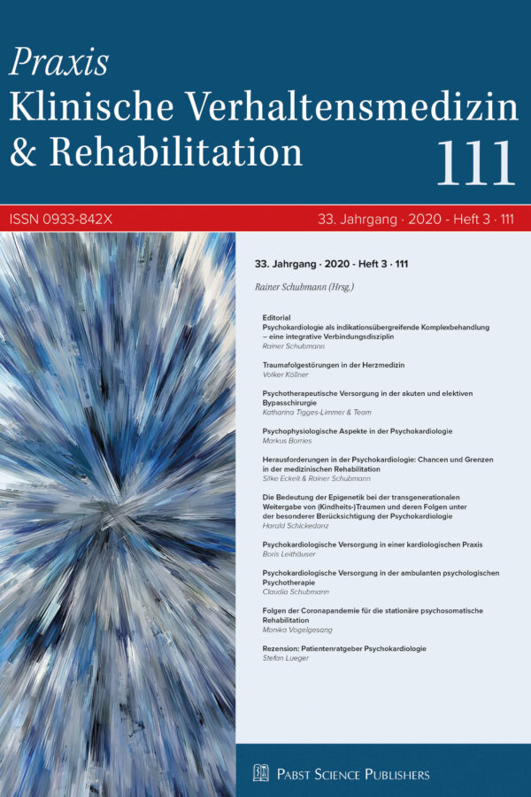 Praxis Klinische Verhaltensmedizin & Rehabilitation 20-3