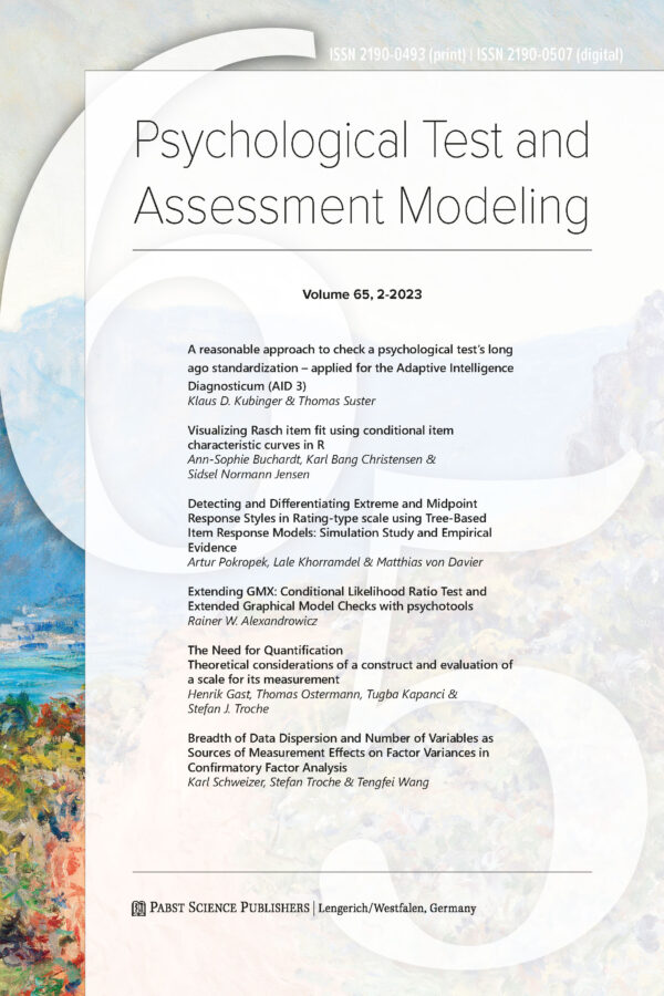 Psychological Test and Assessment Modeling 23-2