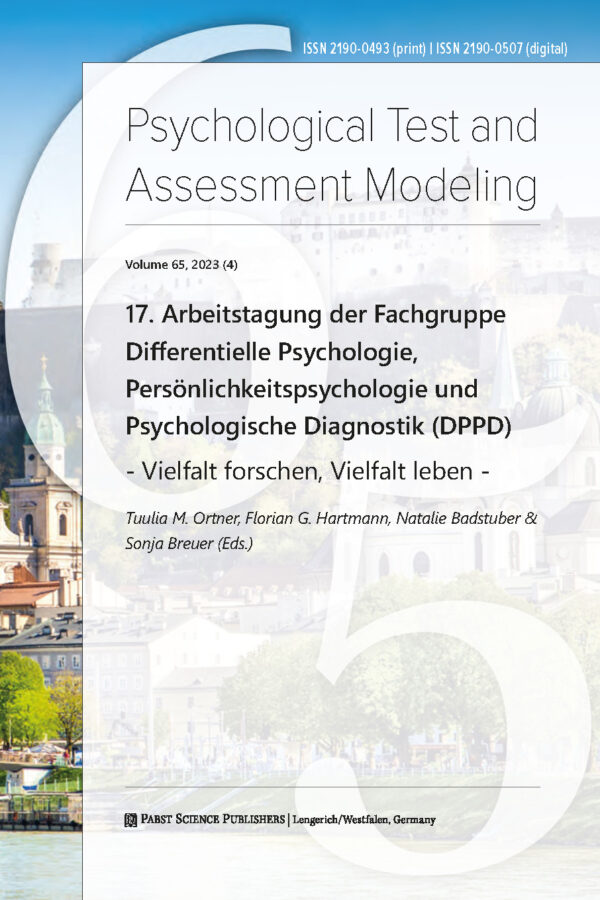 Psychological Test and Assessment Modeling 23-4