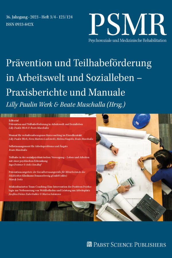 Psychosoziale und Medizinische Rehabilitation 23-3_23-4