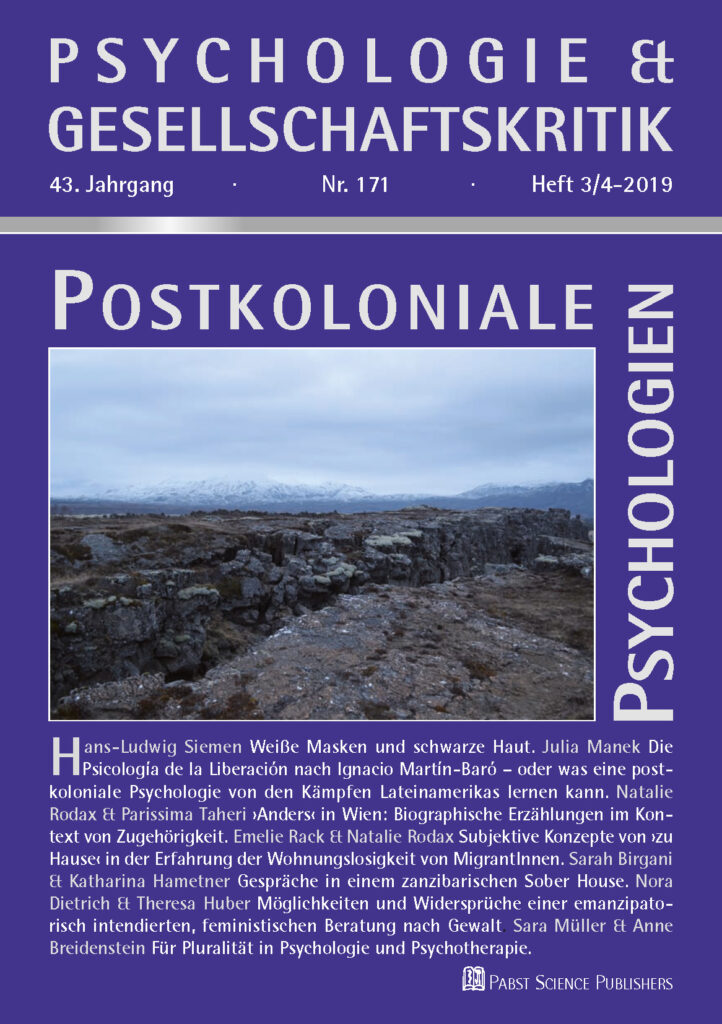 Psychologie & Gesellschaftskritik 2019-3_2019-4