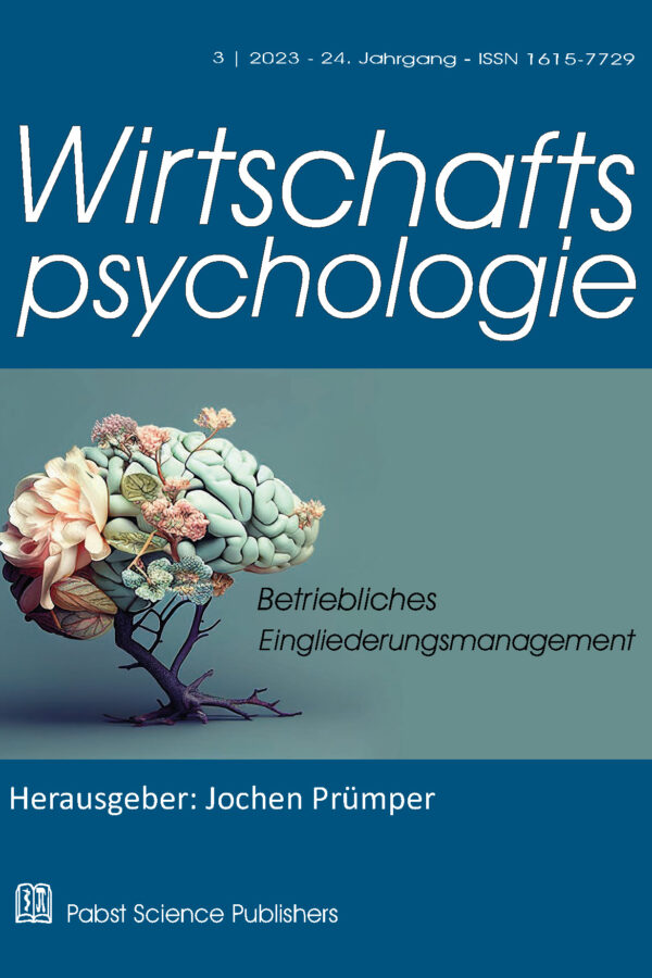 Wirtschaftspsychologie 23-3