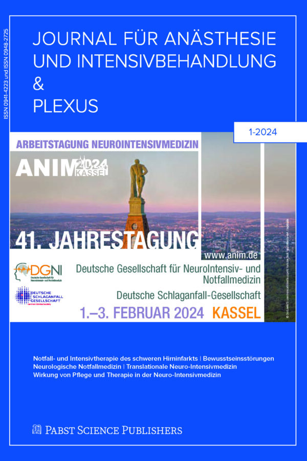 Journal für Anästhesie und Intensivbehandlung & Plexus 24-1