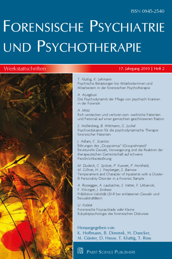 Forensische Psychiatrie und Psychotherapie 10-2