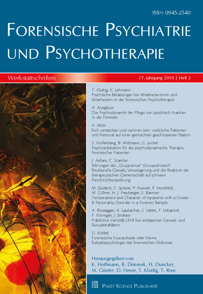 Forensische Psychiatrie und Psychotherapie 2010-2