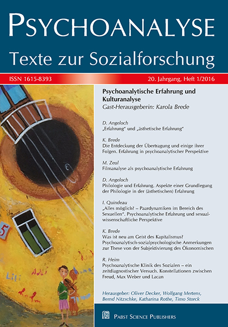 Psychoanalyse 16-1