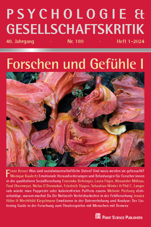 Psychologie & Gesellschaftskritik 24-1