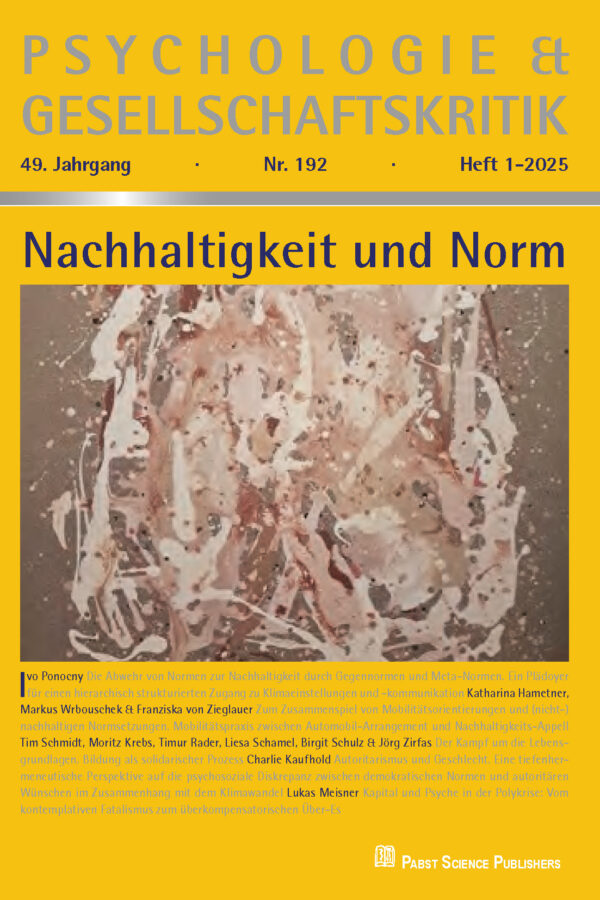 Psychologie & Gesellschaftskritik 25-1