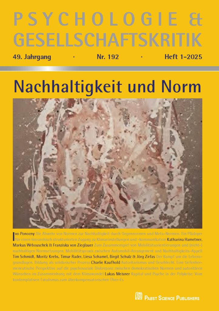 Psychologie & Gesellschaftskritik 2025-1